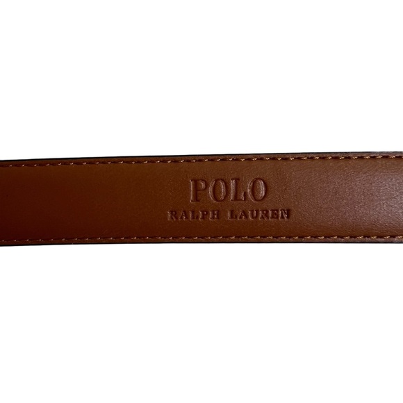 New‎ NWT Polo Ralph Lauren Leather Belt Kids Elegant Black Brown Classic 24 - Picture 5 of 8